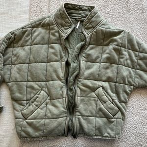 Free People Dolman Quilted Knit Jacket